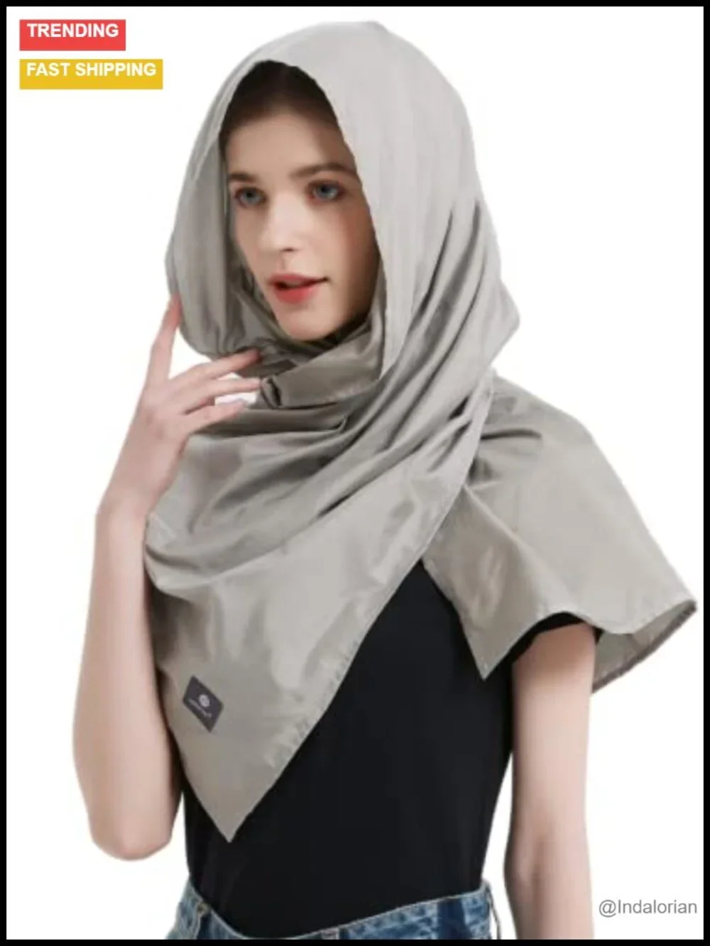 EMF Protection Scarf Silver Fiber Fabric RF Blocker 5G WiFi Cellular Bluetooth